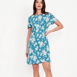 Old Navy Blue Floral Mini Dress